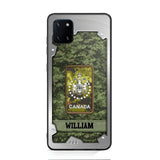 Personalized Solider/ Veteran Canada Phone Case Printed DMDT1508