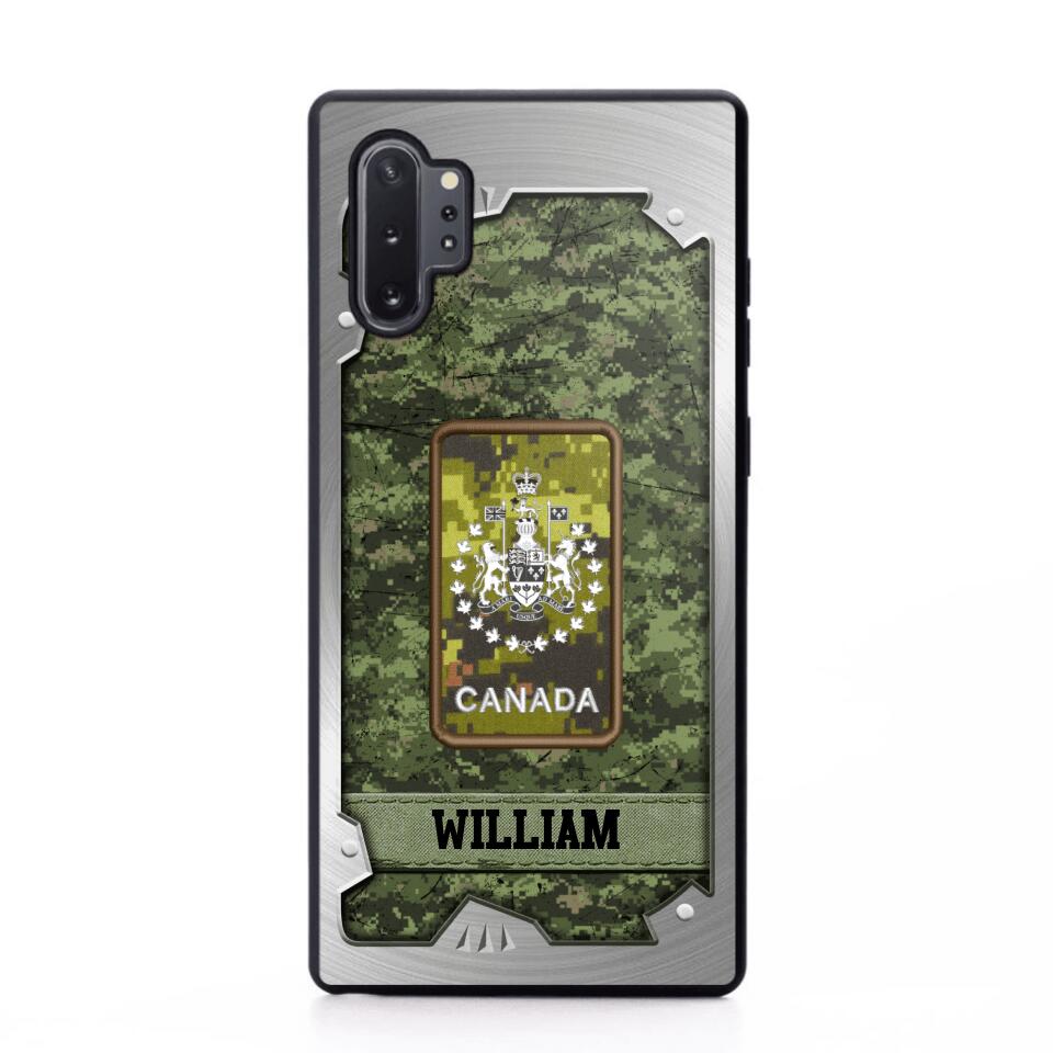 Personalized Solider/ Veteran Canada Phone Case Printed DMDT1508