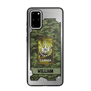 Personalized Solider/ Veteran Canada Phone Case Printed DMDT1508