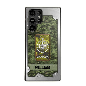 Personalized Solider/ Veteran Canada Phone Case Printed DMDT1508