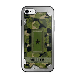 Personalized Solider/ Veteran Sweden Phone Case Printed DMDT1508