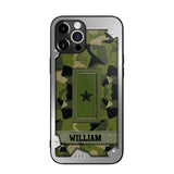 Personalized Solider/ Veteran Sweden Phone Case Printed DMDT1508