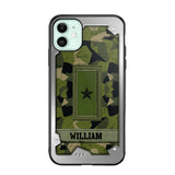 Personalized Solider/ Veteran Sweden Phone Case Printed DMDT1508