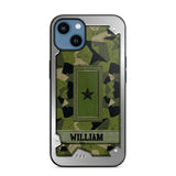 Personalized Solider/ Veteran Sweden Phone Case Printed DMDT1508