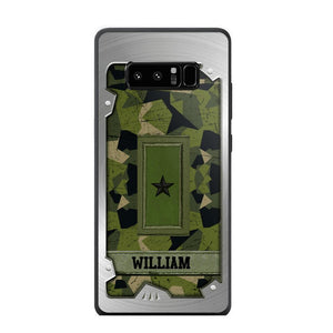 Personalized Solider/ Veteran Sweden Phone Case Printed DMDT1508