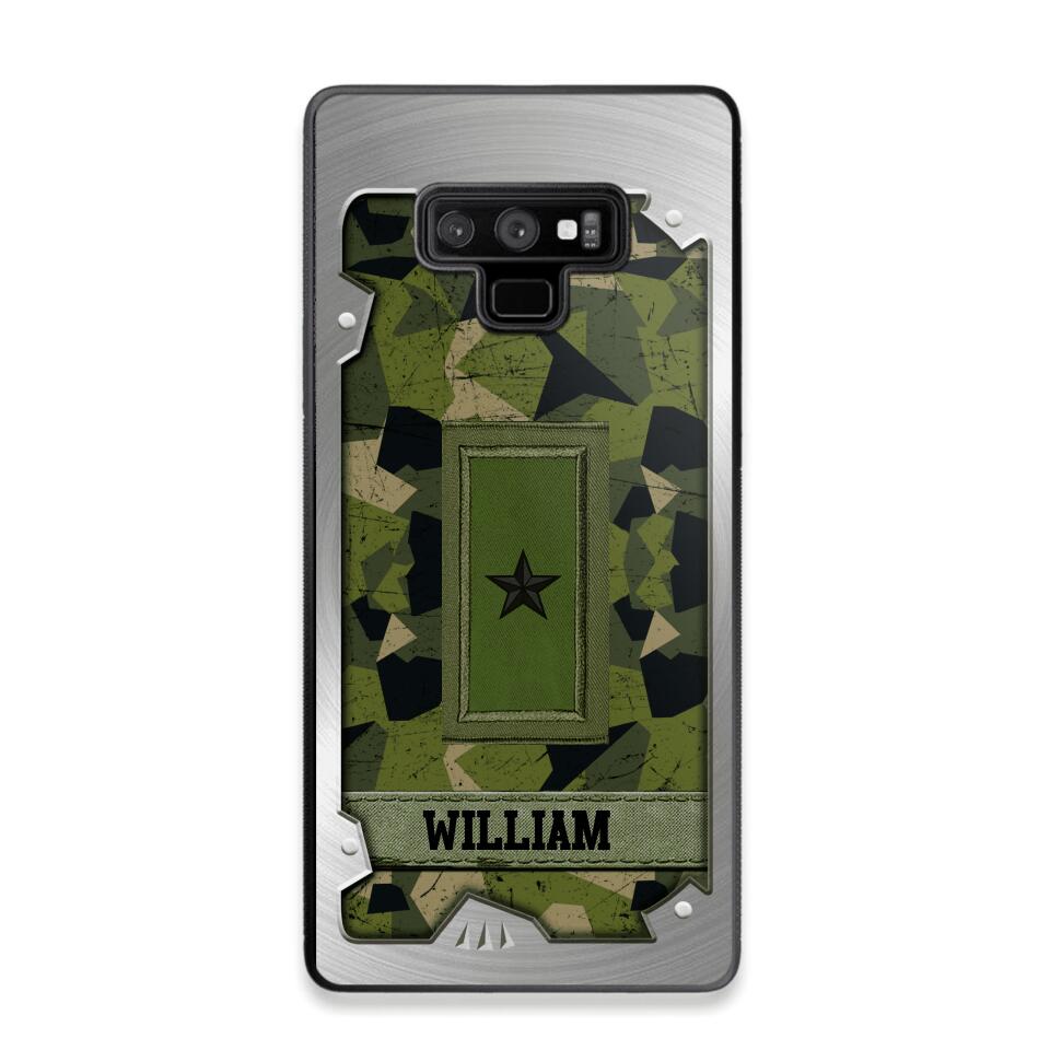 Personalized Solider/ Veteran Sweden Phone Case Printed DMDT1508