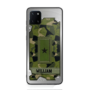 Personalized Solider/ Veteran Sweden Phone Case Printed DMDT1508