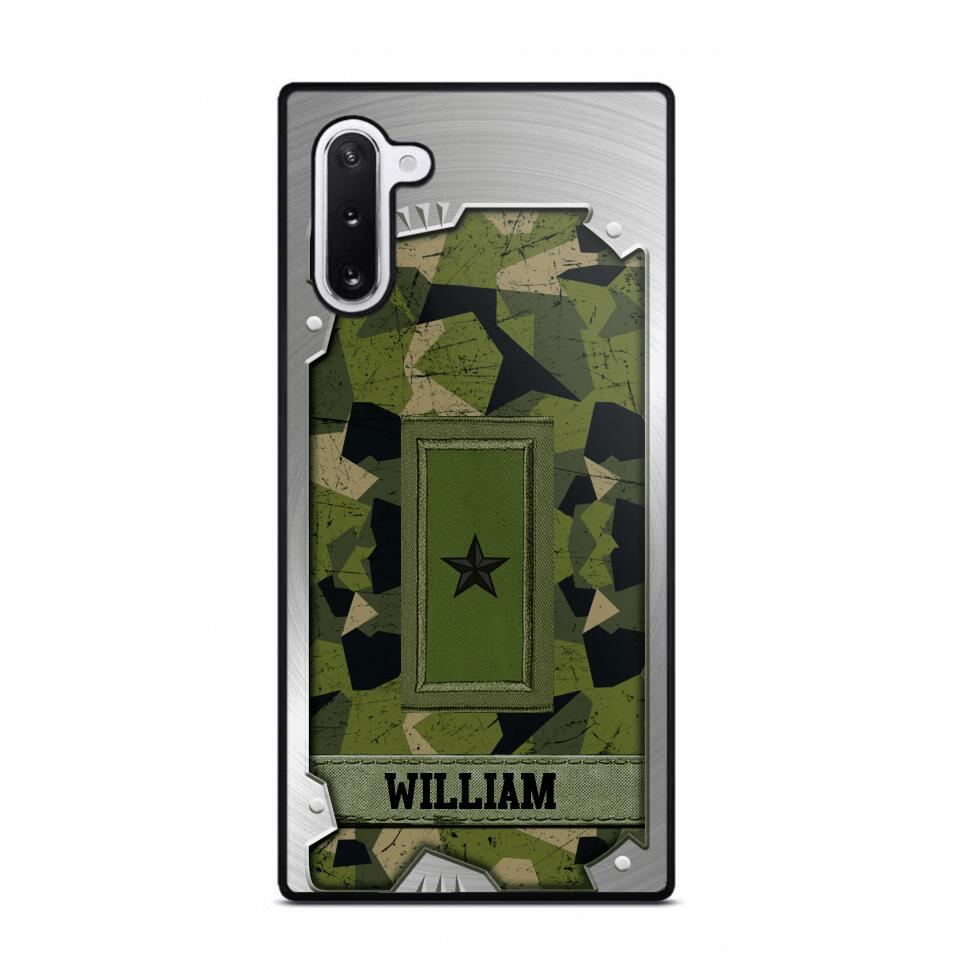 Personalized Solider/ Veteran Sweden Phone Case Printed DMDT1508