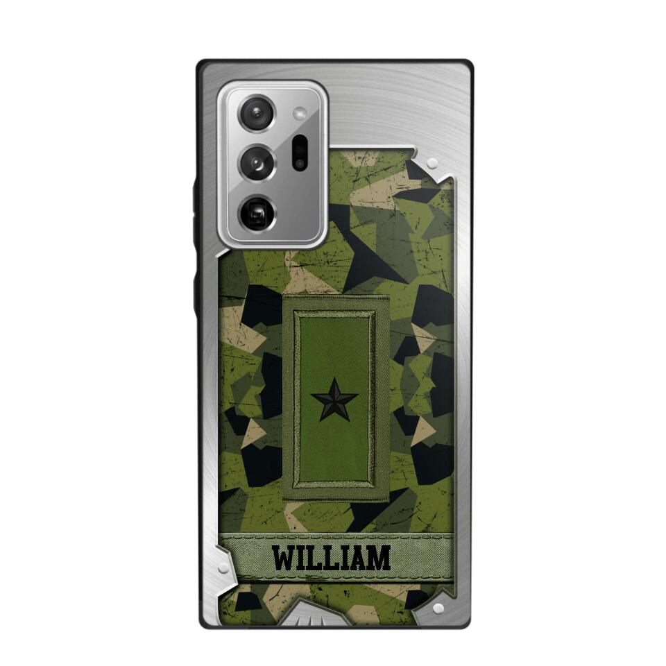 Personalized Solider/ Veteran Sweden Phone Case Printed DMDT1508