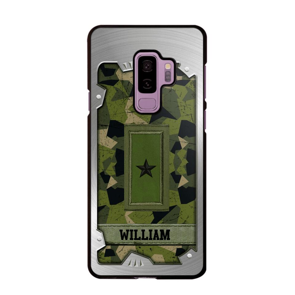 Personalized Solider/ Veteran Sweden Phone Case Printed DMDT1508