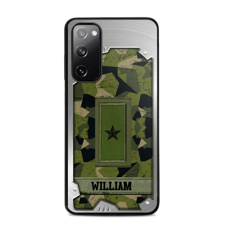 Personalized Solider/ Veteran Sweden Phone Case Printed DMDT1508