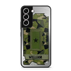 Personalized Solider/ Veteran Sweden Phone Case Printed DMDT1508