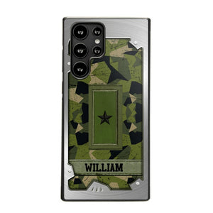 Personalized Solider/ Veteran Sweden Phone Case Printed DMDT1508