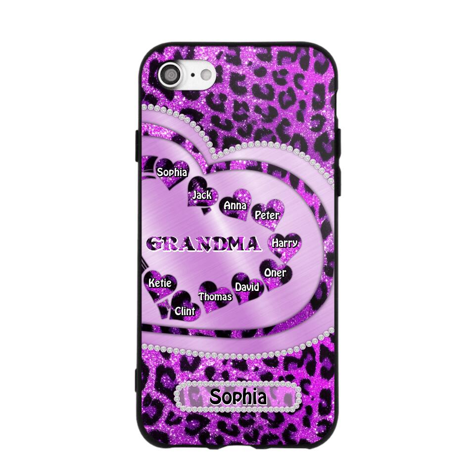 Personalized Grandma Kid Phone Case Printed 22AUG-DT15