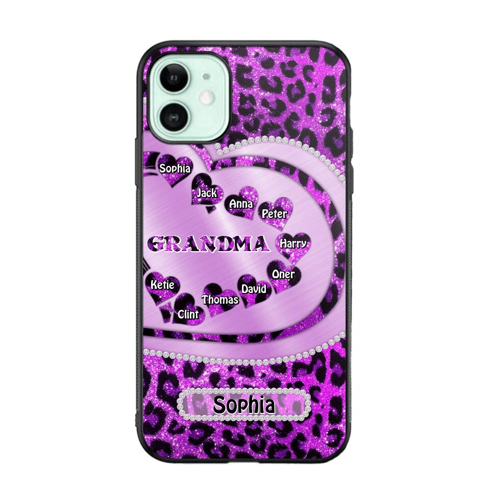 Personalized Grandma Kid Phone Case Printed 22AUG-DT15