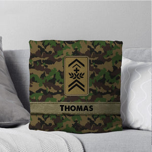 Personalized Swiss Veterans/Soldier Pillow Printed 22AUG-HY16