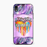 Personalized Grandma Kid Heart Color Phone Case Printed 22AUG-DT16