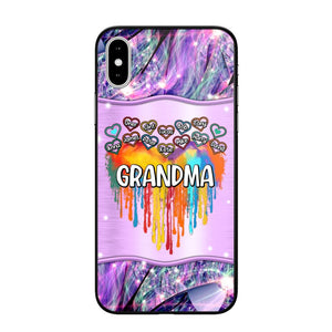 Personalized Grandma Kid Heart Color Phone Case Printed 22AUG-DT16