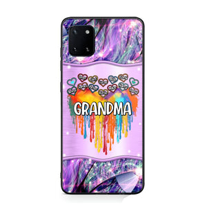 Personalized Grandma Kid Heart Color Phone Case Printed 22AUG-DT16