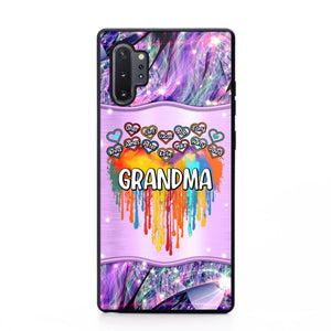 Personalized Grandma Kid Heart Color Phone Case Printed 22AUG-DT16