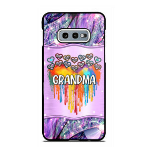 Personalized Grandma Kid Heart Color Phone Case Printed 22AUG-DT16