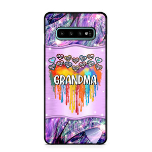 Personalized Grandma Kid Heart Color Phone Case Printed 22AUG-DT16