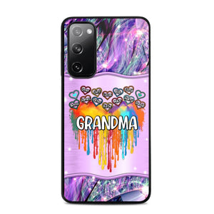 Personalized Grandma Kid Heart Color Phone Case Printed 22AUG-DT16