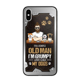 Personalized I'm A Simple Oldman I'm Grumpy And I Like My Dogs Phone Case Printed NQVQ1608