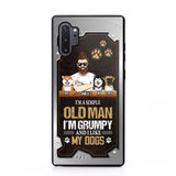 Personalized I'm A Simple Oldman I'm Grumpy And I Like My Dogs Phone Case Printed NQVQ1608