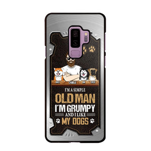 Personalized I'm A Simple Oldman I'm Grumpy And I Like My Dogs Phone Case Printed NQVQ1608