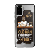 Personalized I'm A Simple Oldman I'm Grumpy And I Like My Dogs Phone Case Printed NQVQ1608