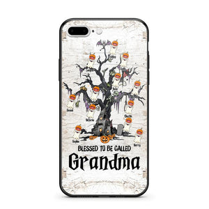 Personalized Blessed To Be Called Grandma Kid Name Halloween Phonecase Printed QTVQ1708