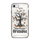 Personalized Blessed To Be Called Grandma Kid Name Halloween Phonecase Printed QTVQ1708