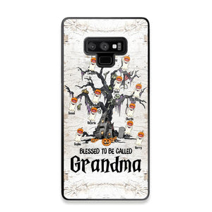 Personalized Blessed To Be Called Grandma Kid Name Halloween Phonecase Printed QTVQ1708