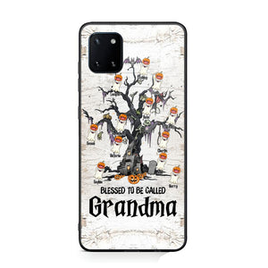 Personalized Blessed To Be Called Grandma Kid Name Halloween Phonecase Printed QTVQ1708