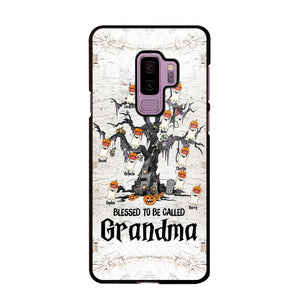 Personalized Blessed To Be Called Grandma Kid Name Halloween Phonecase Printed QTVQ1708