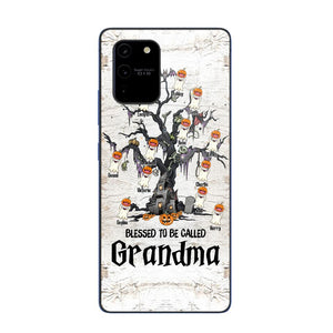 Personalized Blessed To Be Called Grandma Kid Name Halloween Phonecase Printed QTVQ1708