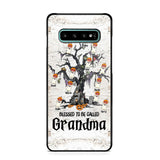 Personalized Blessed To Be Called Grandma Kid Name Halloween Phonecase Printed QTVQ1708