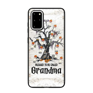 Personalized Blessed To Be Called Grandma Kid Name Halloween Phonecase Printed QTVQ1708