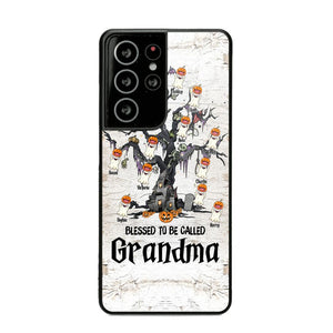 Personalized Blessed To Be Called Grandma Kid Name Halloween Phonecase Printed QTVQ1708