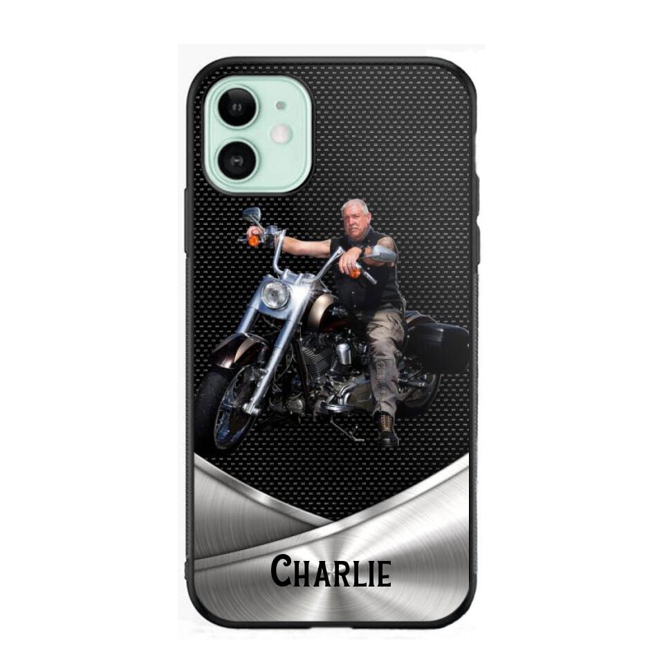 Personalized Grumpy Old Biker Phone Case Printed 22AUG-HY18