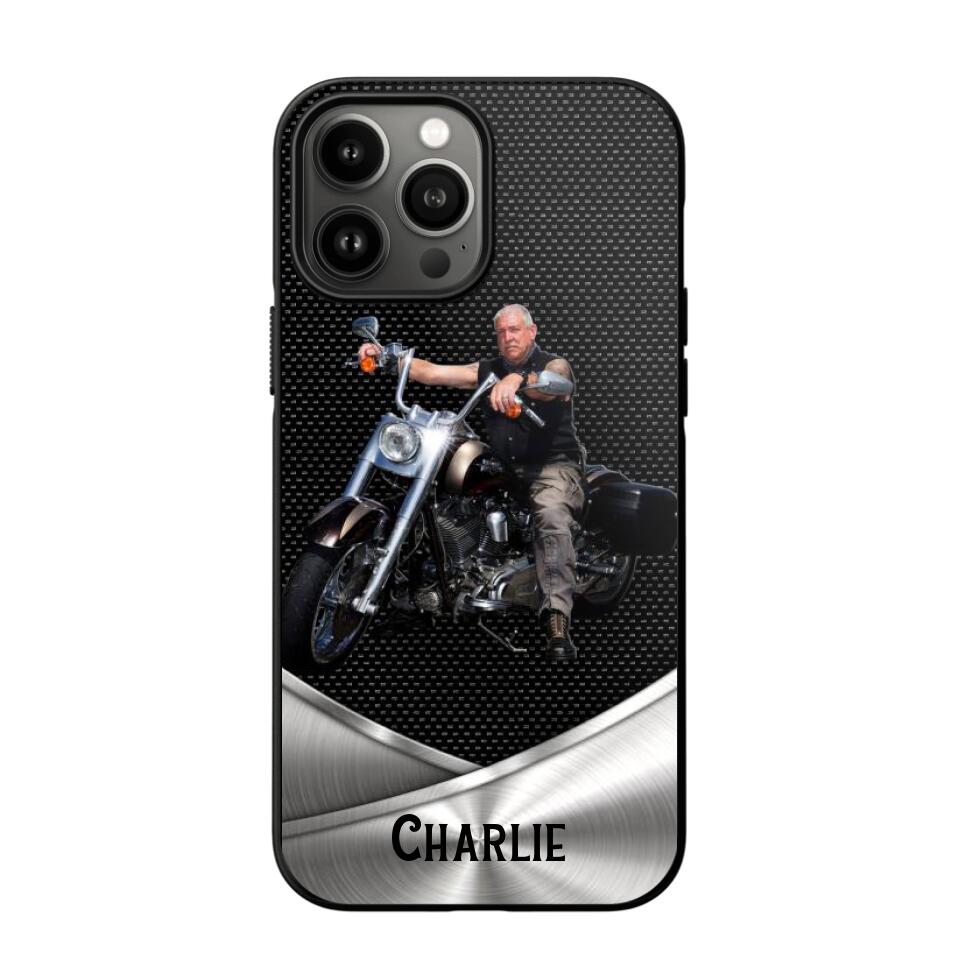 Personalized Grumpy Old Biker Phone Case Printed 22AUG-HY18