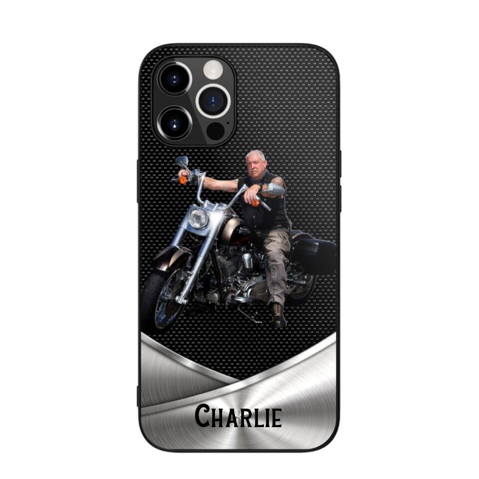 Personalized Grumpy Old Biker Phone Case Printed 22AUG-HY18