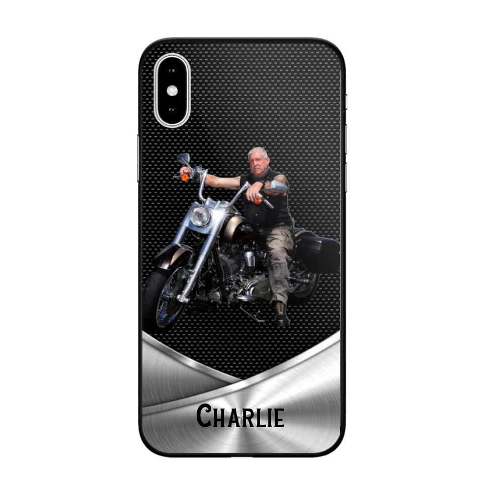 Personalized Grumpy Old Biker Phone Case Printed 22AUG-HY18