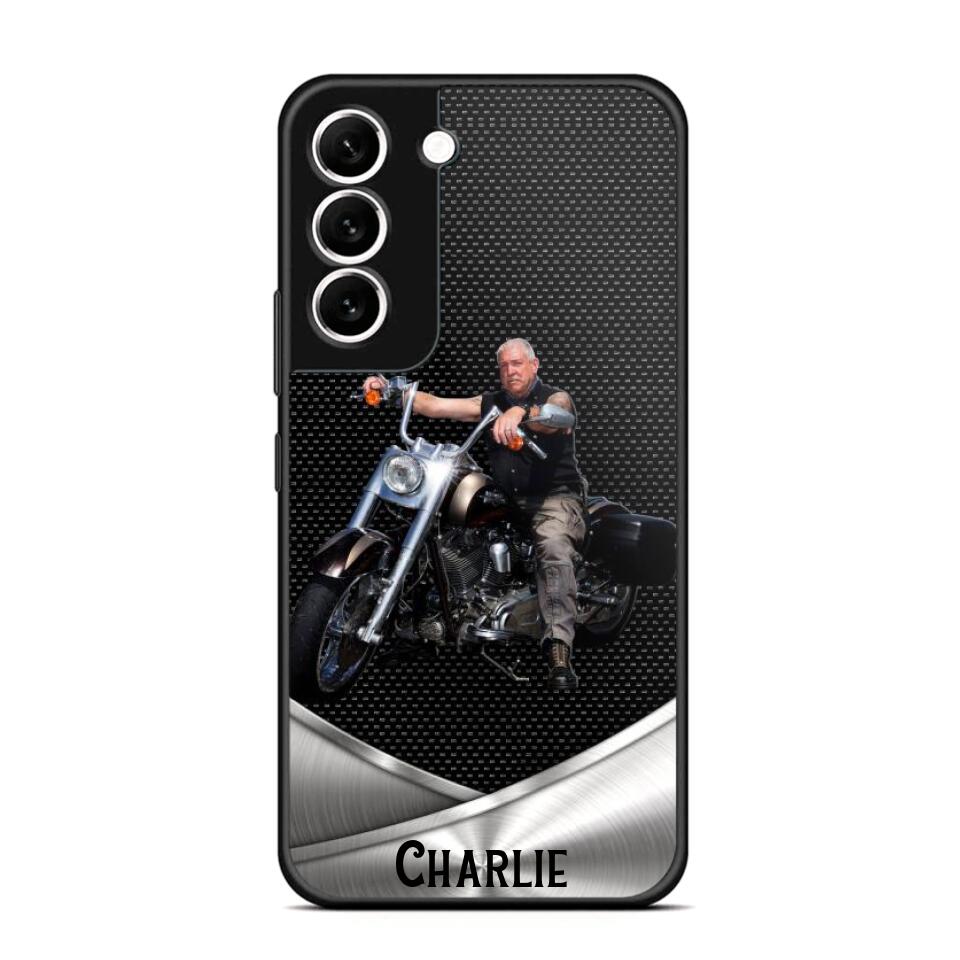 Personalized Grumpy Old Biker Phone Case Printed 22AUG-HY18