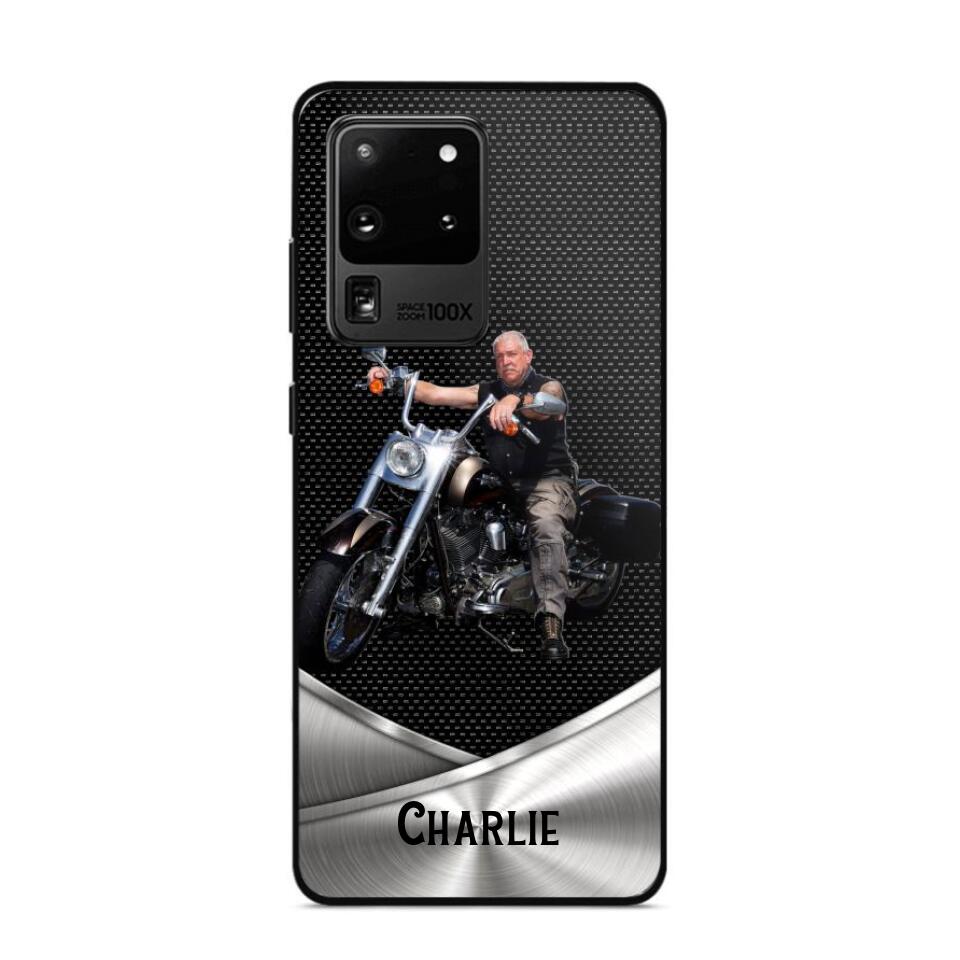 Personalized Grumpy Old Biker Phone Case Printed 22AUG-HY18