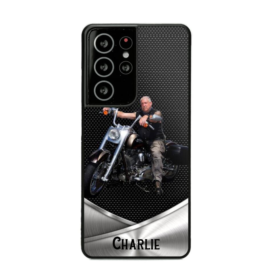 Personalized Grumpy Old Biker Phone Case Printed 22AUG-HY18