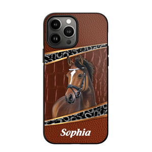 Personalized Horse Lover Phone Case Printed 22AUG-HY19