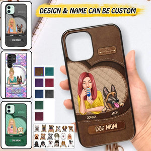 Personalized Dog Mom Phone Case Printed 22AUG-HQ19