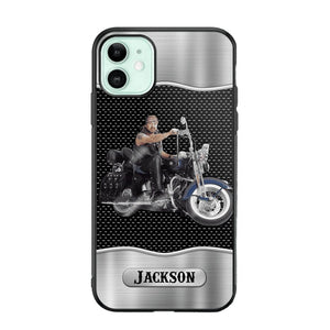 Personalized Grumpy Old Man Biker Phone Case Printed 22AUG-DT22